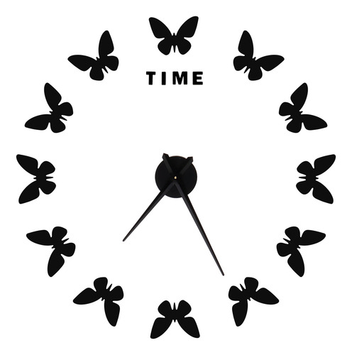 Adhesivo De Pared Grande Con Forma De Reloj, Innovador, Para