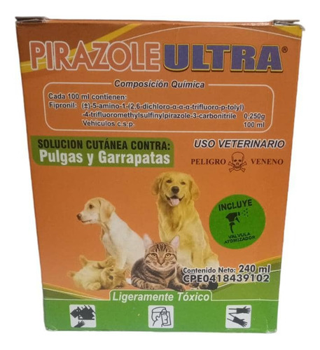 Antiparasitario Pirazole Ultra (fipronil) 240ml