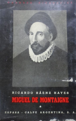 Miguel De Montaigne Ricardo Saenz Hayes