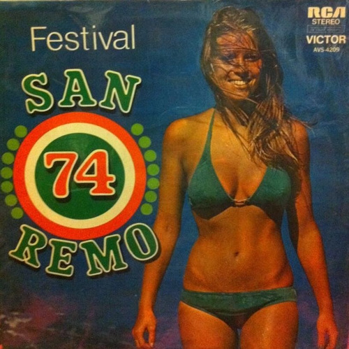 Festival De San Remo 1974 Italia Vinilo Lp Argentino Lp Pvl
