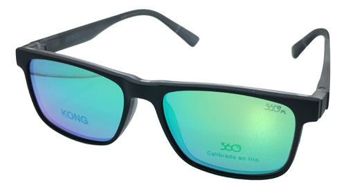 Anteojos Armazones De Lentes 360 Kong Polarizado Clip On Humo Degradé Col. 10
