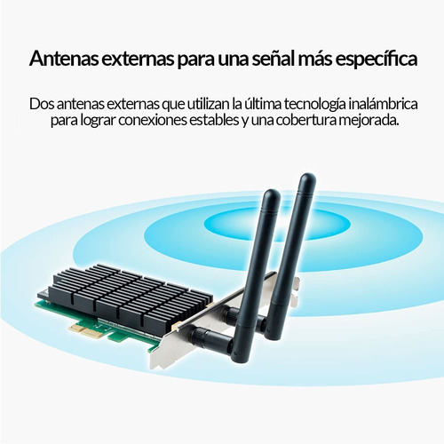 Tp-link Archer T4e Tarjeta De Red Pcie Wifi Bandadual Ac1200