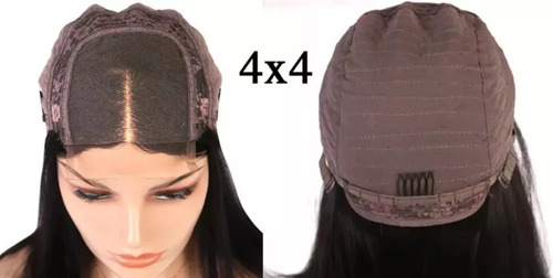 Lace Front 4x4 Cabelo 100% Humano 60cm 150% Para Dia-dia 22i