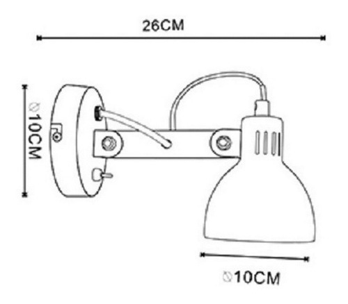 Imagen 2 de 8 de Lampara Aplique Cabecera Cama Nordico Diseño Velador E14
