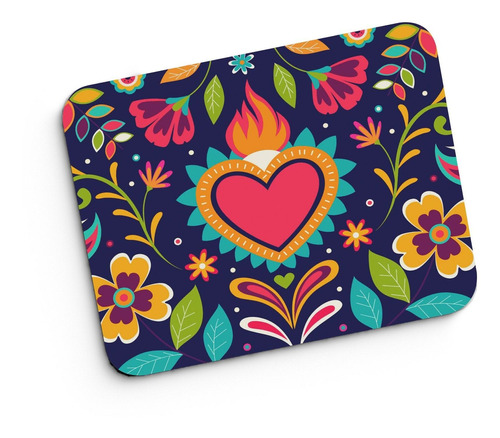 Mouse Pad  Corazon Mexicano M248 Personalizable