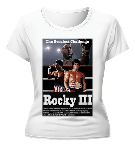 Remera Rocky Balboa Diseño Exclusivo Dama