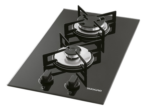 Cooktop 2 Bocas A Gás Superautomático Fg2002vp Suggar Cor Preto 127V/220V