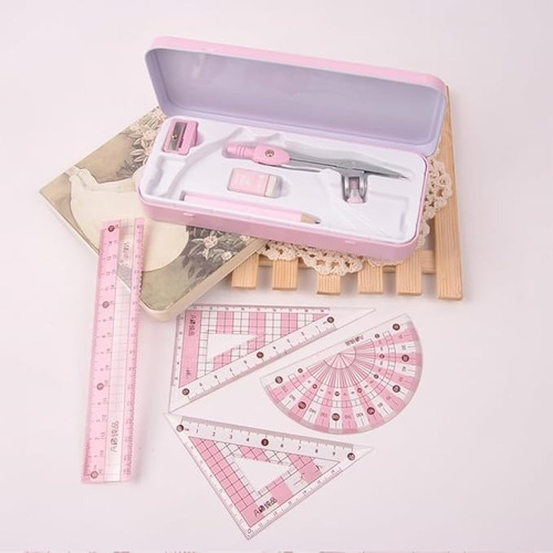 Kit De Herramientas Rosa Para Estudiantes De Matemáticas