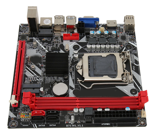 Placa Base B75 Ms Lga 1155, Compatible Con Memoria Ddr3 Para