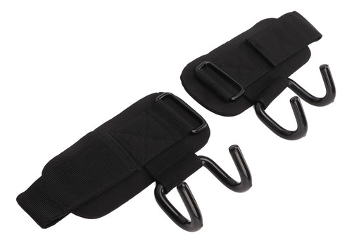 Correas De Agarre De Gancho 2 Piezas Muñequera Nylon Acero A