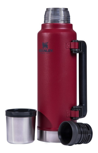 Stanley Termo Clásico 1.4 LTS Asa Plegable de acero inoxidable rojo