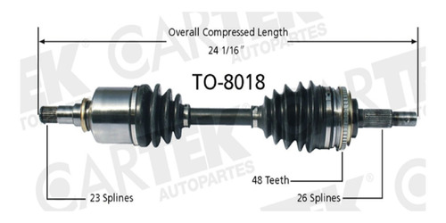 Flecha Delantera Izquierda Celica 1990-1991 Completa Ck