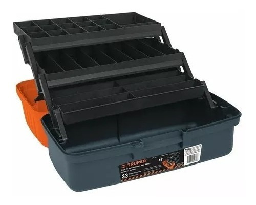 Caja Para Pesca Con 33 Compartimentos 16´´ Truper 10539