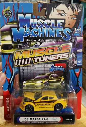 Muscle Machines Muscle Tuners '03 Mazda Rx-8 1:64 