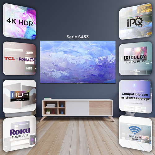 Smart TV TCL 4-Series 65S453 LED Roku OS 4K 65"