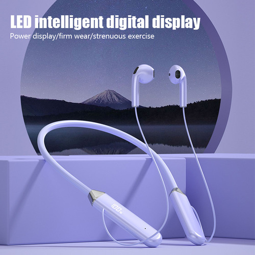 Cómodos Audífonos Led Bluetooth Con Cuello Colgante
