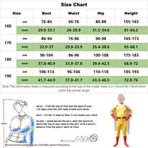 Body Saitama Con Disfraz De Anime One Punch-man