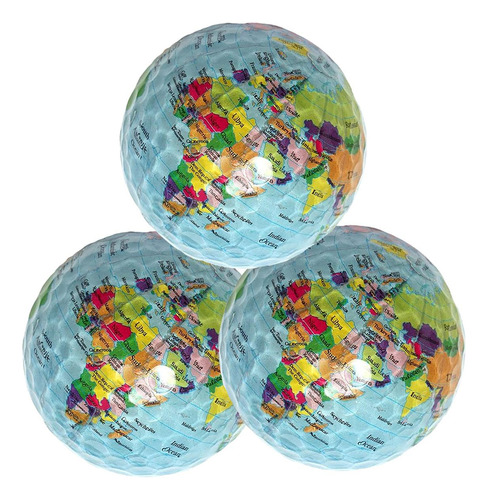 Pelota De Golf De Colección, Mxggl-003, 3 Pzas, 4.2 Cm Ø, Go