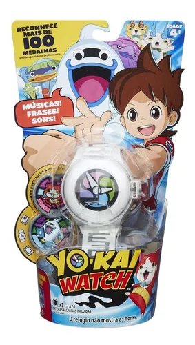 Locomotiva Brinquedos - Bom dia!!! Esse relógio é show!! CARACTERÍSTICAS: •  Reproduz canções de tribo, o som de invocação e nomes Yo-kai • O relógio Yo-Kai  Watch reconhece mais de 100 medalhas