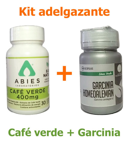 Kit Adelgazante Cápsulas (algadel, Café Verde, Garcinia)