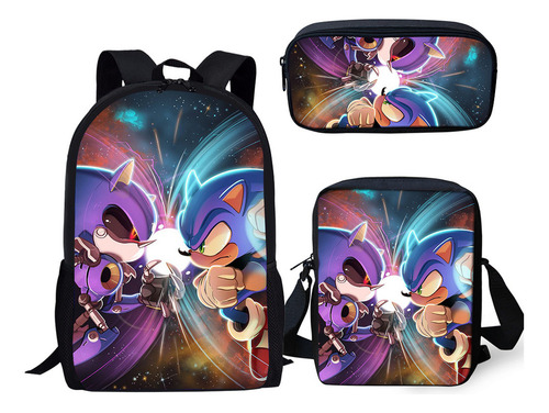 . Set De Tres Piezas De Personalización Gráfica Hedgehog