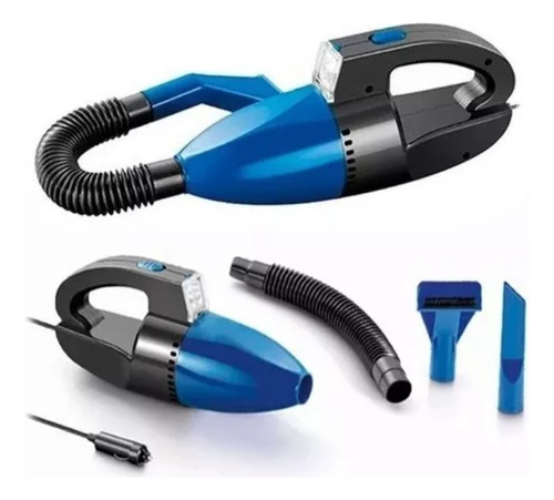 Aspirador De Pó Para Carro Nell Kit Com 5 Peças 12v Cor Azul