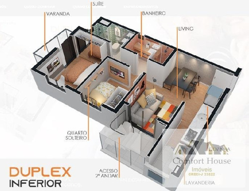 Apartamento Para Venda Em Santo André, Jardim Bela Vista, 2 Dormitórios, 1 Suíte, 2 Banheiros, 1 Vaga - 00492b_1-1728502