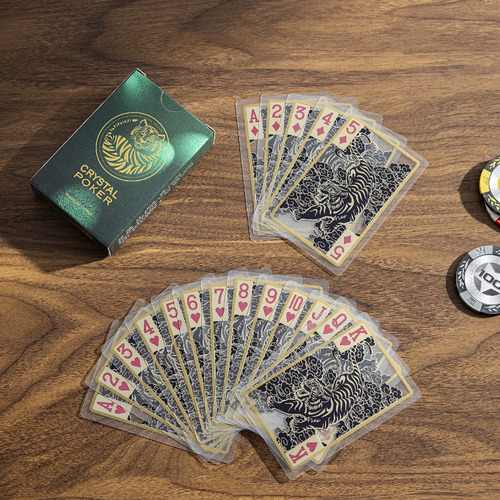 (b) Tarjeta De Juego De Mesa De Plástico Transparente Imperm
