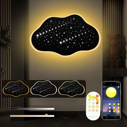 Betshscood Nube Star Shooting Star Lights Cloud Lamp Lampara