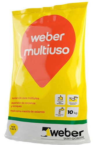 Weber Multiuso Mortero Cementicio 10 Kg