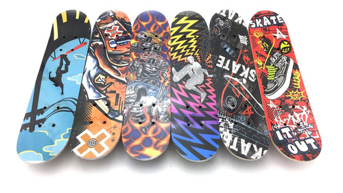 Imagen 4 de 5 de Patineta Skate De Madera Chico Varios Diseños