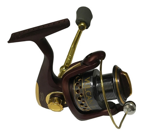 Reel Frontal Spinit Vulcan 30 Pejerrey Lisa 6 Rulemanes Lado De La Manija Derecho/izquierdo Color Bordó