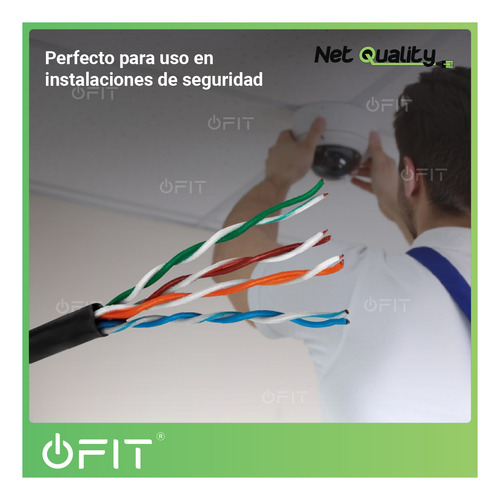 Imagen 5 de 10 de Cable Utp Bobina Rollo 305m Categoria 5e Exterior Redes Cctv