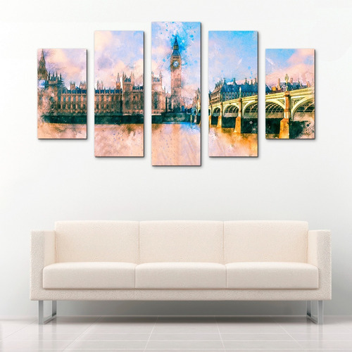 Cuadros Decorativos Liverpool 150x80 5 Piezas Envío Gratis