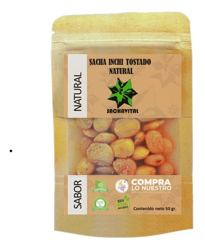 Sacha Inchi Tostado Con Sal 50gr. - Unidad a $6500