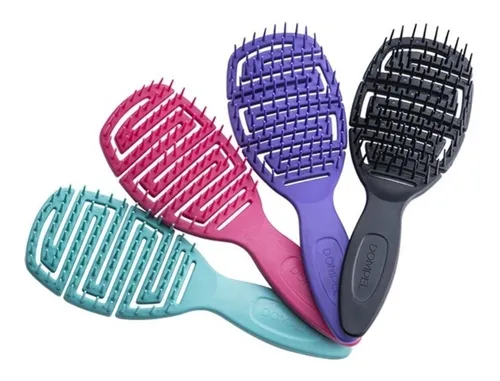 comprar Cepillo Peine Dompel Maya Antifrizz Rulos Ondas Colores