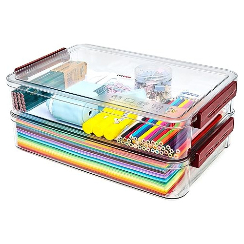 Caja De Proyectos Portátil De 8.5 X 11 Transparente ...