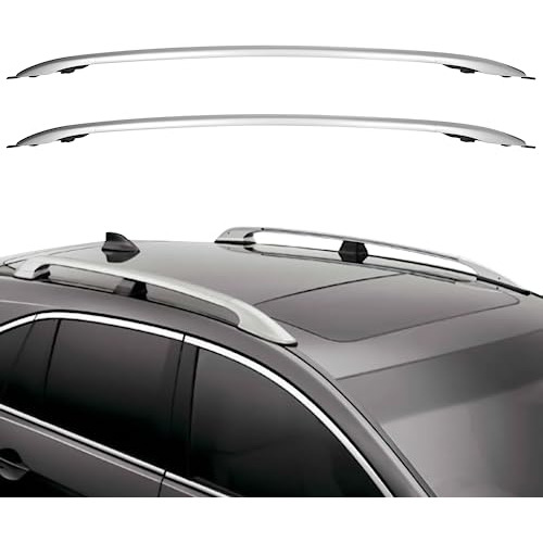 Roof Rack Roof Side Rails Silver Cargo Carrier Top Side...