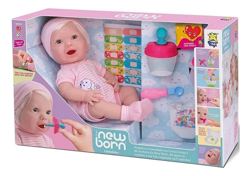 Bebote New Born C/ Accesorios De Cuidado Divertoys - Premium