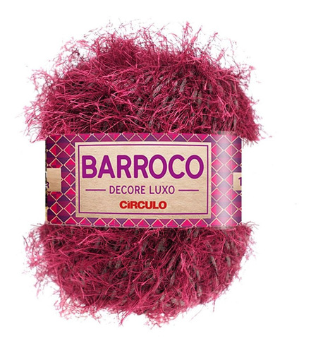 Barbante Barroco Decore Luxo Peludinho Círculo Crochê 280g Cor Ameixa