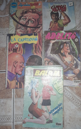 Revistas Samurai,balam,adelita,lágrimas Y Risas,la Capitana 