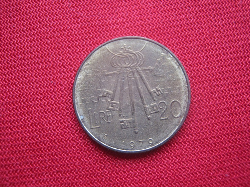 San Marino 20 Lira 1979 Las Llaves De La Ciudad 