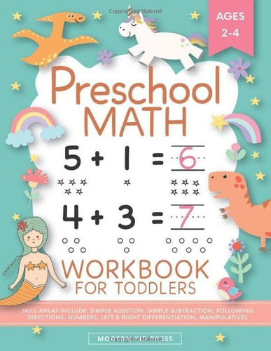 Libro: Libro Trabajo Matemáticas Preescolares Niños