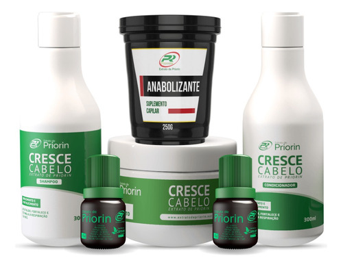 Crescimento Capilar Kit Anti Queda Vitamina Capilar Priorin 