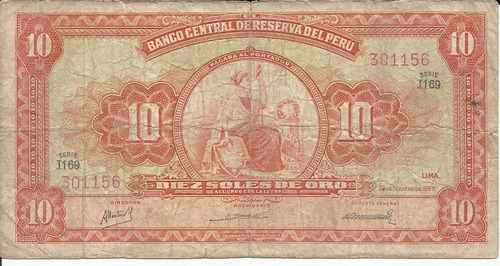 Perú 10 Soles 1968