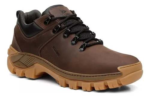 Coturno Adventure T nis Masculino Cano Impermeavel Couro