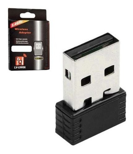 Mini Adaptador Receptor Wireless Usb Nano Wi Fi 150mbps