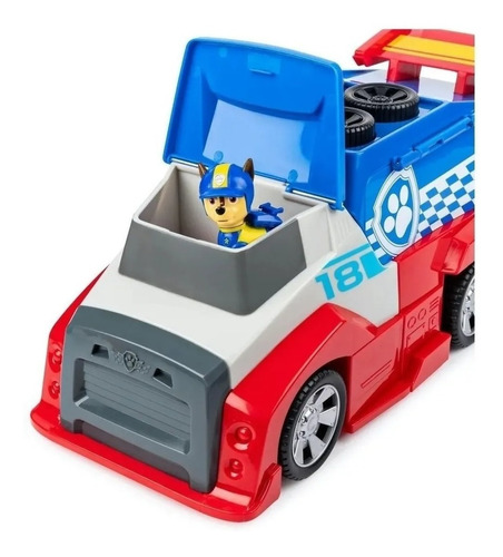 Paw Patrol Parada De Pits Ready Rescue Vehiculo De Carreras