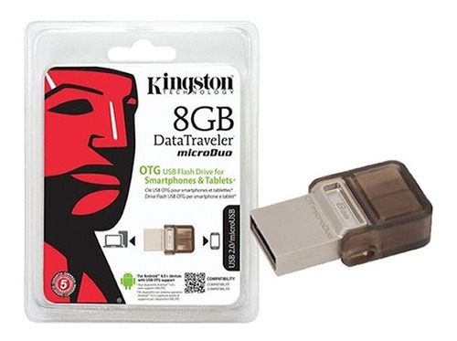 Memoria Usb Microduo Kingston 8gb Otg Smartphone Tablet