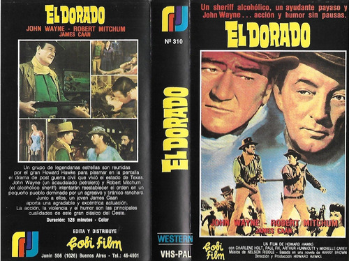 El Dorado Vhs John Wayne Robert Mitchum Western Vhs Nuevo